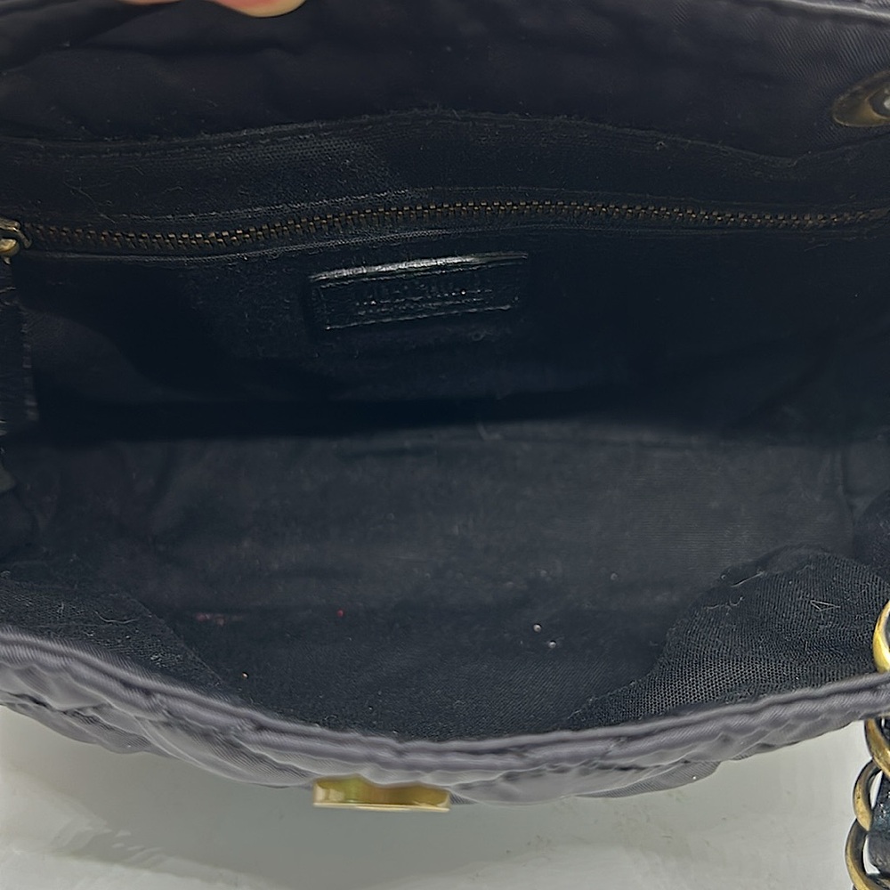 Moschino Luxurious Black Quilted Bow Chain Handles Handbag Purse 🌺🌺 - Picture 7 of 8